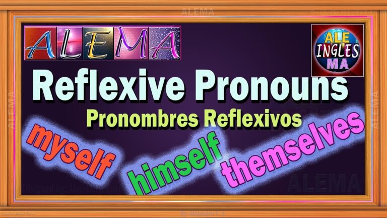 Ejercicios de pronombres reflexivos en inglés – Educación y ...