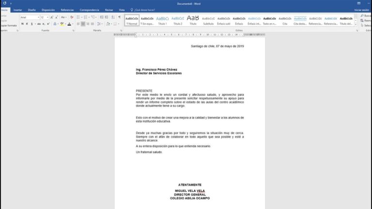Carta formal dirigida a quien corresponda – Educación y Publicaciones
