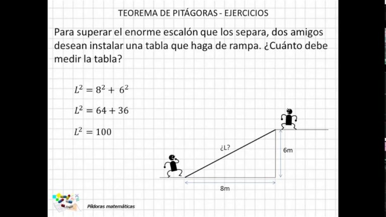 Ejemplos de problemas del teorema de Pitágoras