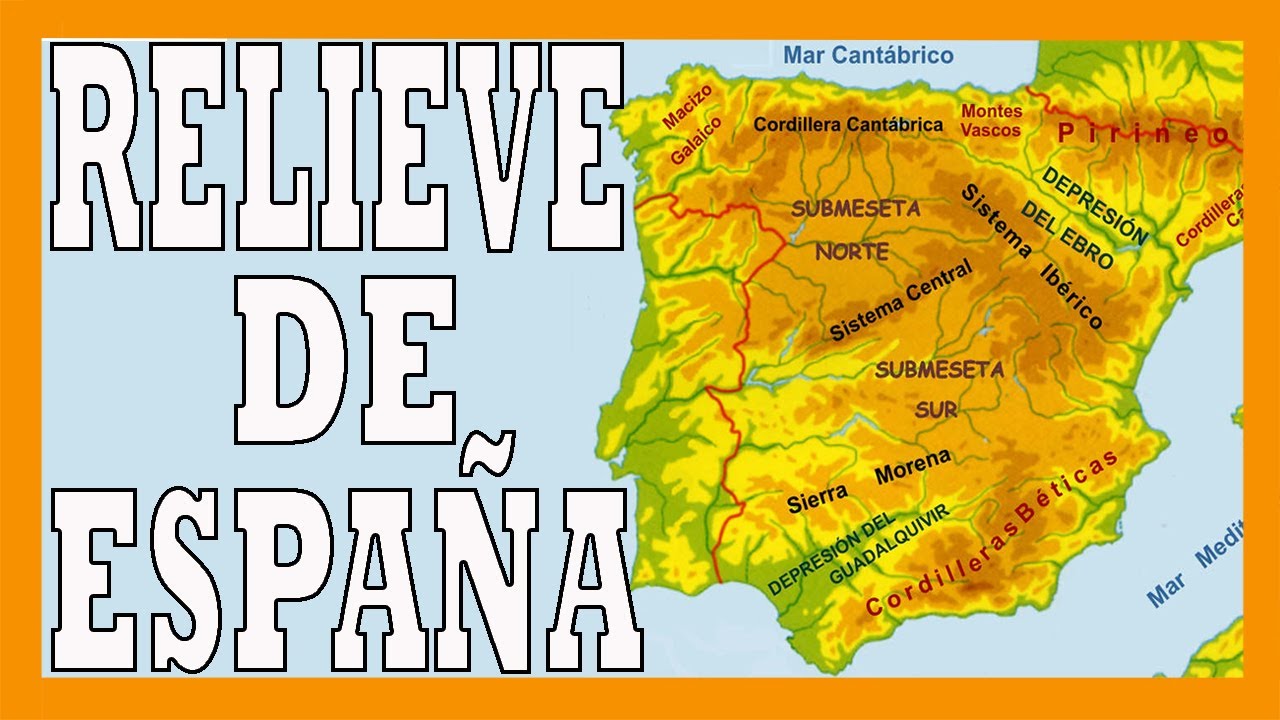 Mapa físico de España: Los picos más altos