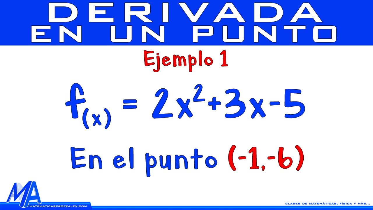 Cómo calcular la derivada de una función en un punto