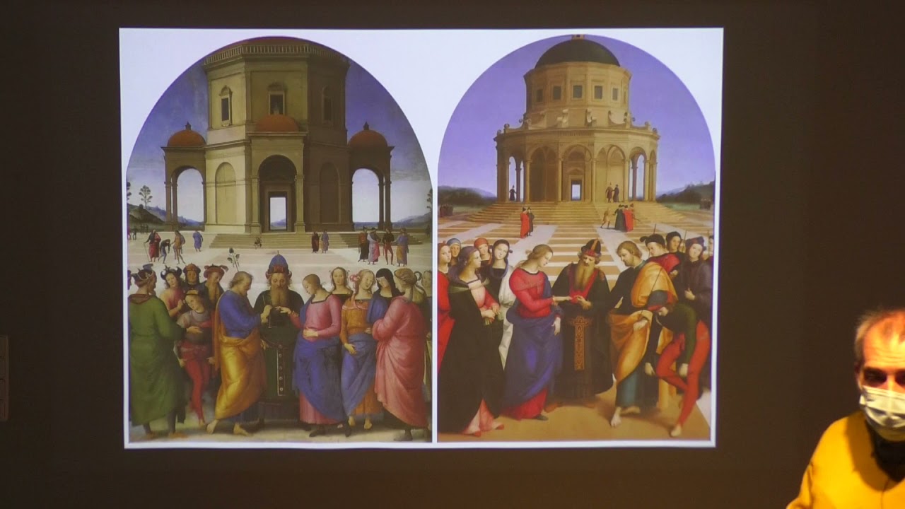Los desposorios de la Virgen por Perugino