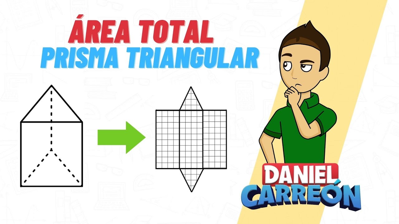 Cómo calcular el área de un prisma triangular
