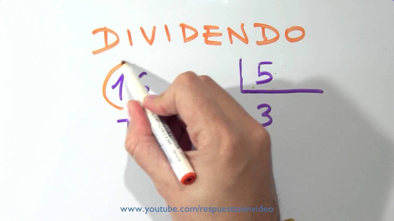 Cómo calcular el dividendo de una división