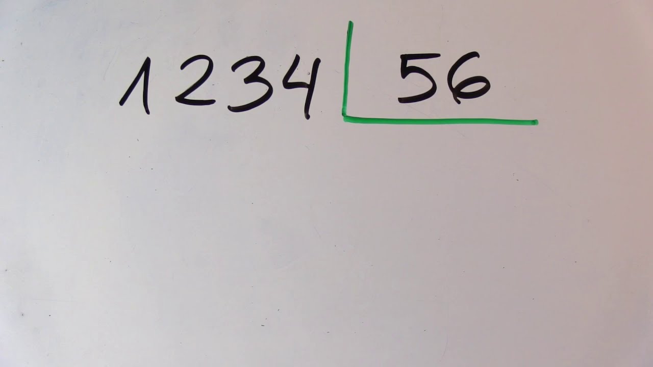 Cómo se divide un número por dos cifras