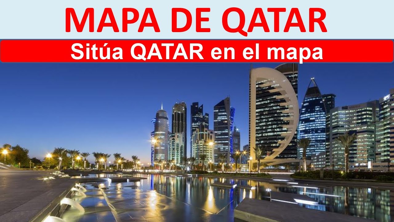 El mapa de Qatar en el mundo