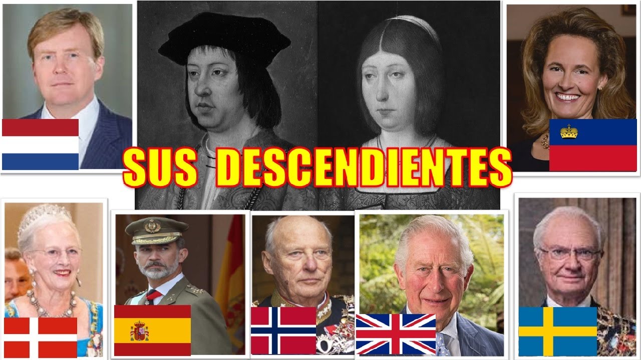 La genealogía de los descendientes de los Reyes Católicos