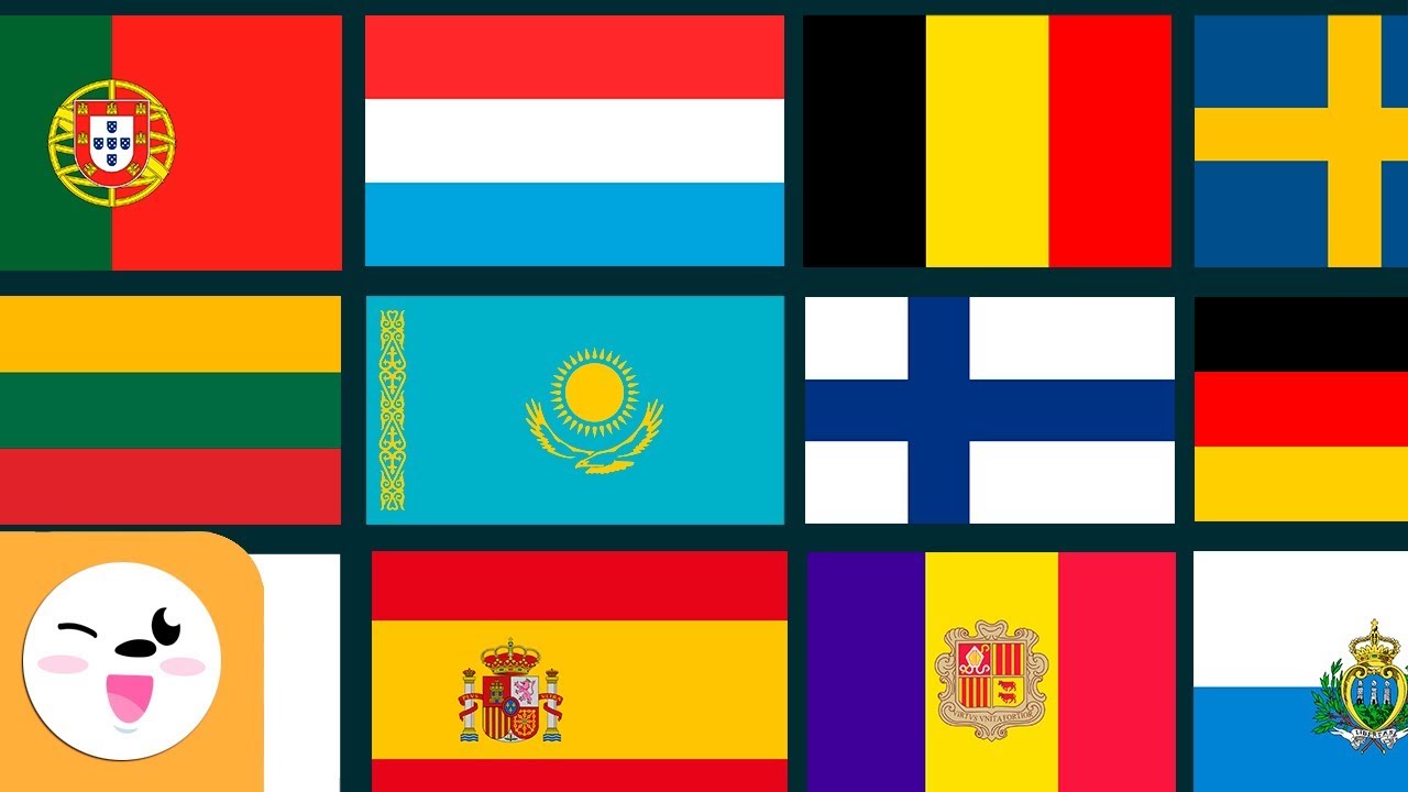 Las banderas de los países de Europa