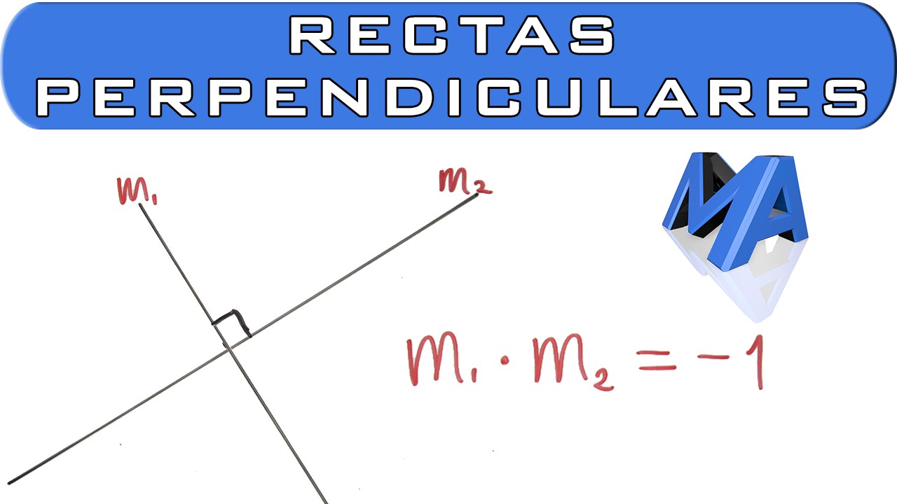 ¿Qué es una recta perpendicular?